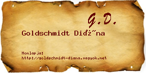 Goldschmidt Diána névjegykártya